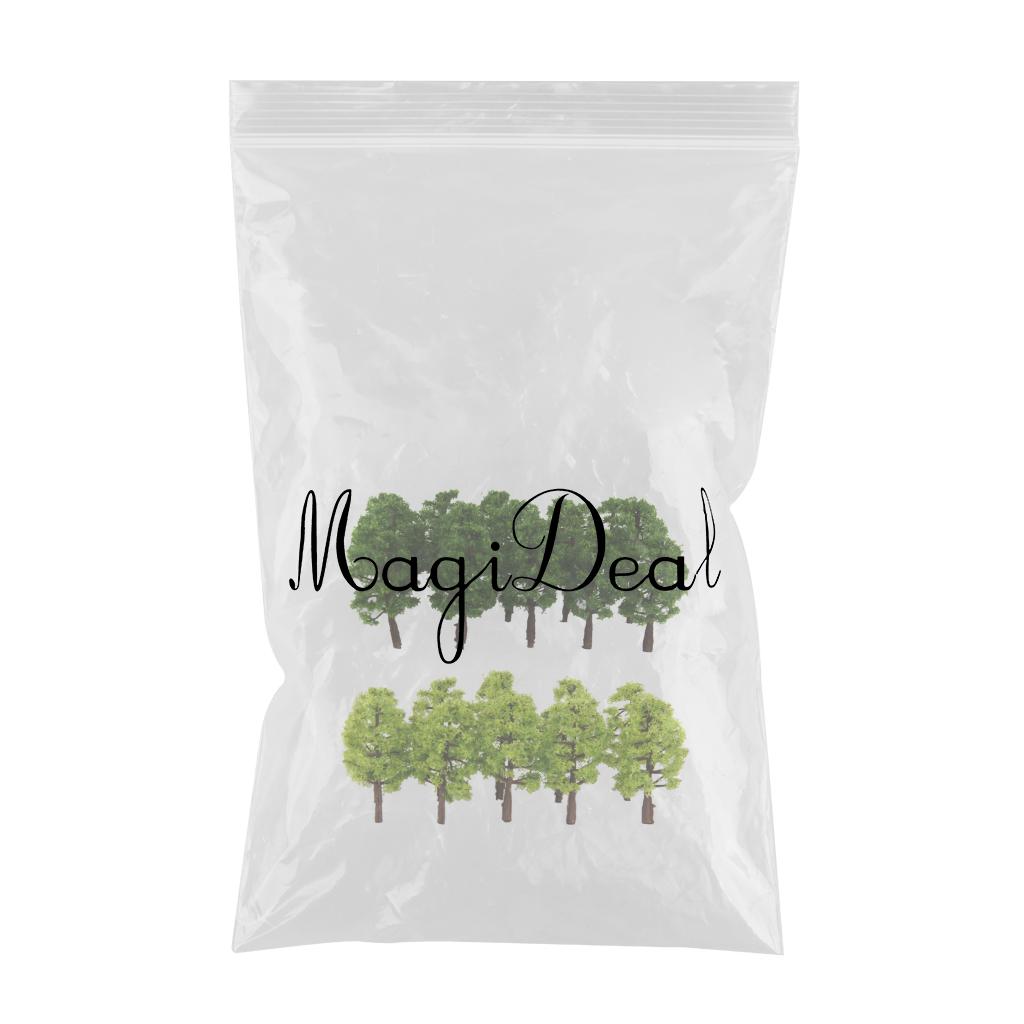 40pcs Green Model Tree 1/150 Scale Street Park Train Railway Scenery Layout