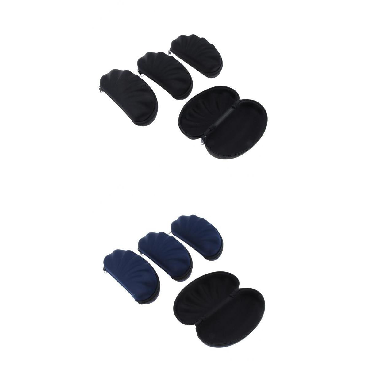 8Pcs EVA Zipper Eyeglass Box Glasses Hard Case Protector Container Holder