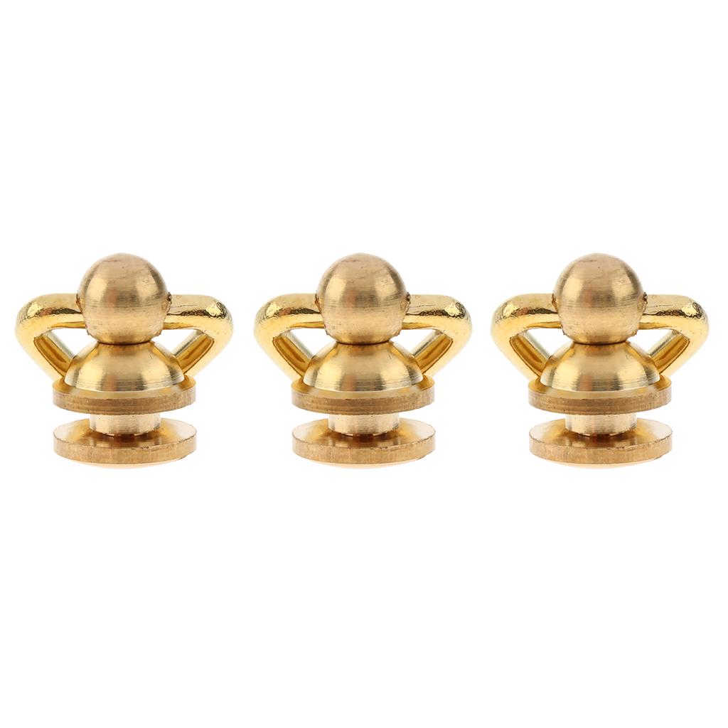 3x Brass Swivel Trigger Snap Clip Hook Buckle Lobster Clasp Hanger Keychain