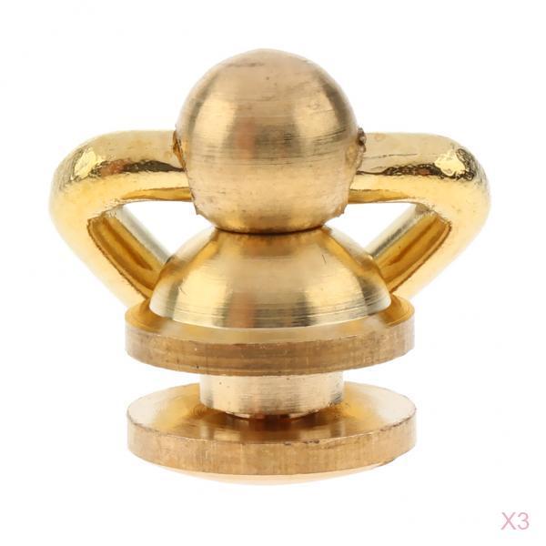 3x Brass Swivel Trigger Snap Clip Hook Buckle Lobster Clasp Hanger Keychain