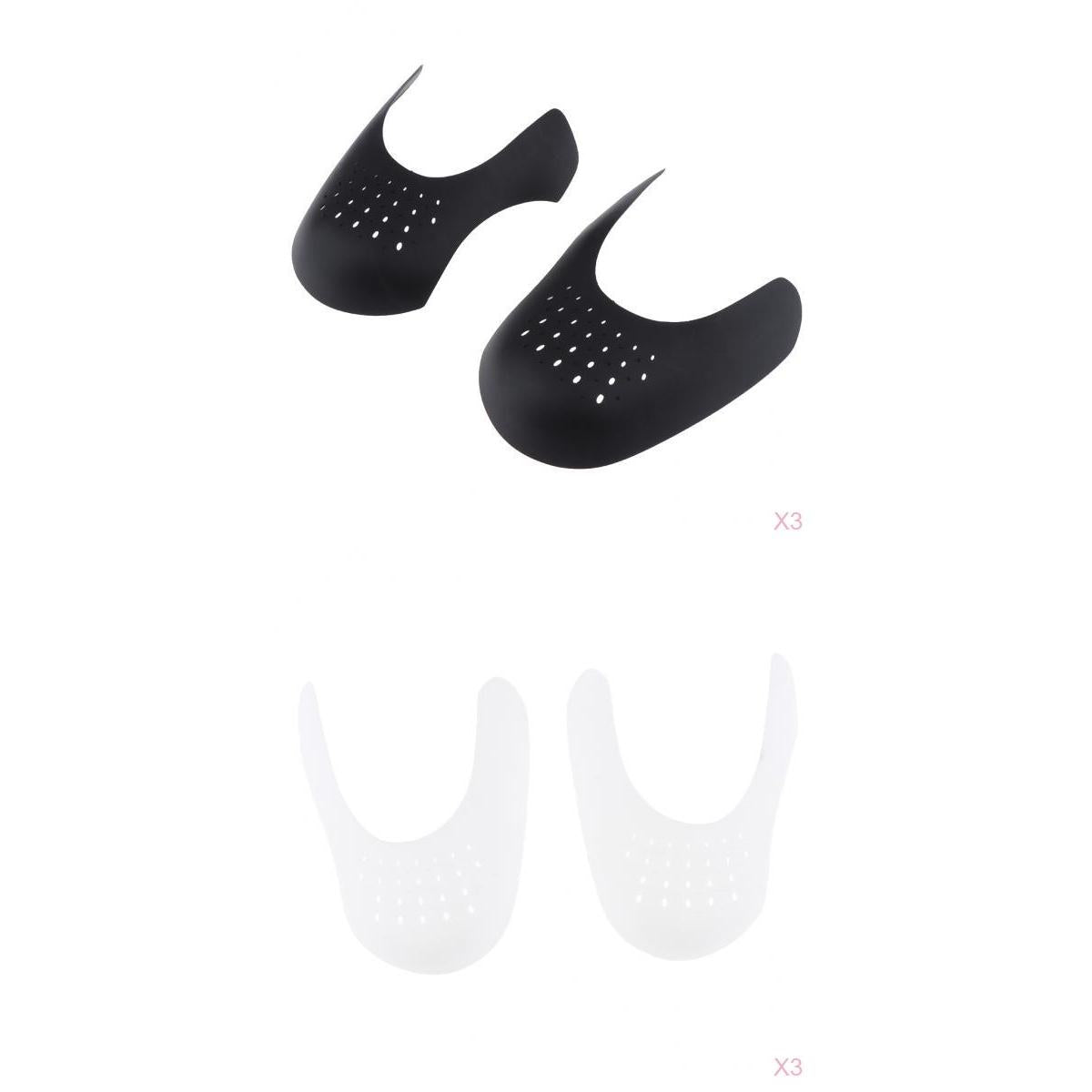 6 Pairs Black Protector Toe Box Decreaser Insert Anti