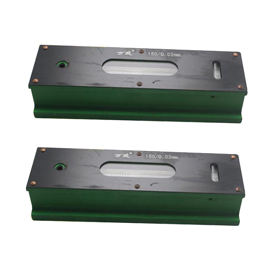 2 Pieces High Precision 0.02mm Bar Level Engineers, Carbon Steel 150mm