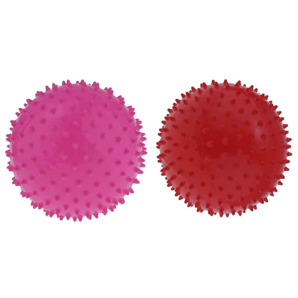 2 Pieces 9 Inch Kids Knobby Bouncy Ball Yoga Massage Spiky Sensory Ball 03