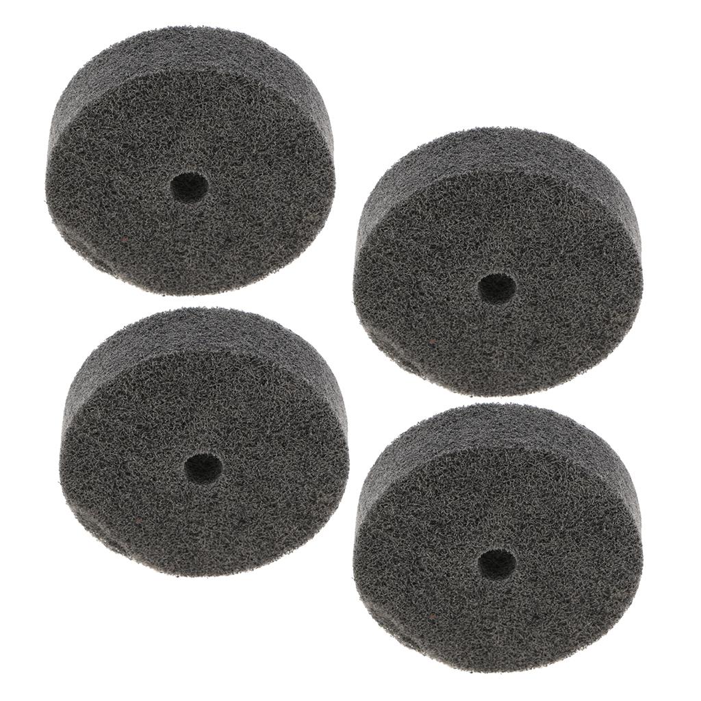 4Pcs --3inch Nylon Fiber Polishing Wheel Grinding Wheel for Bench Grinder