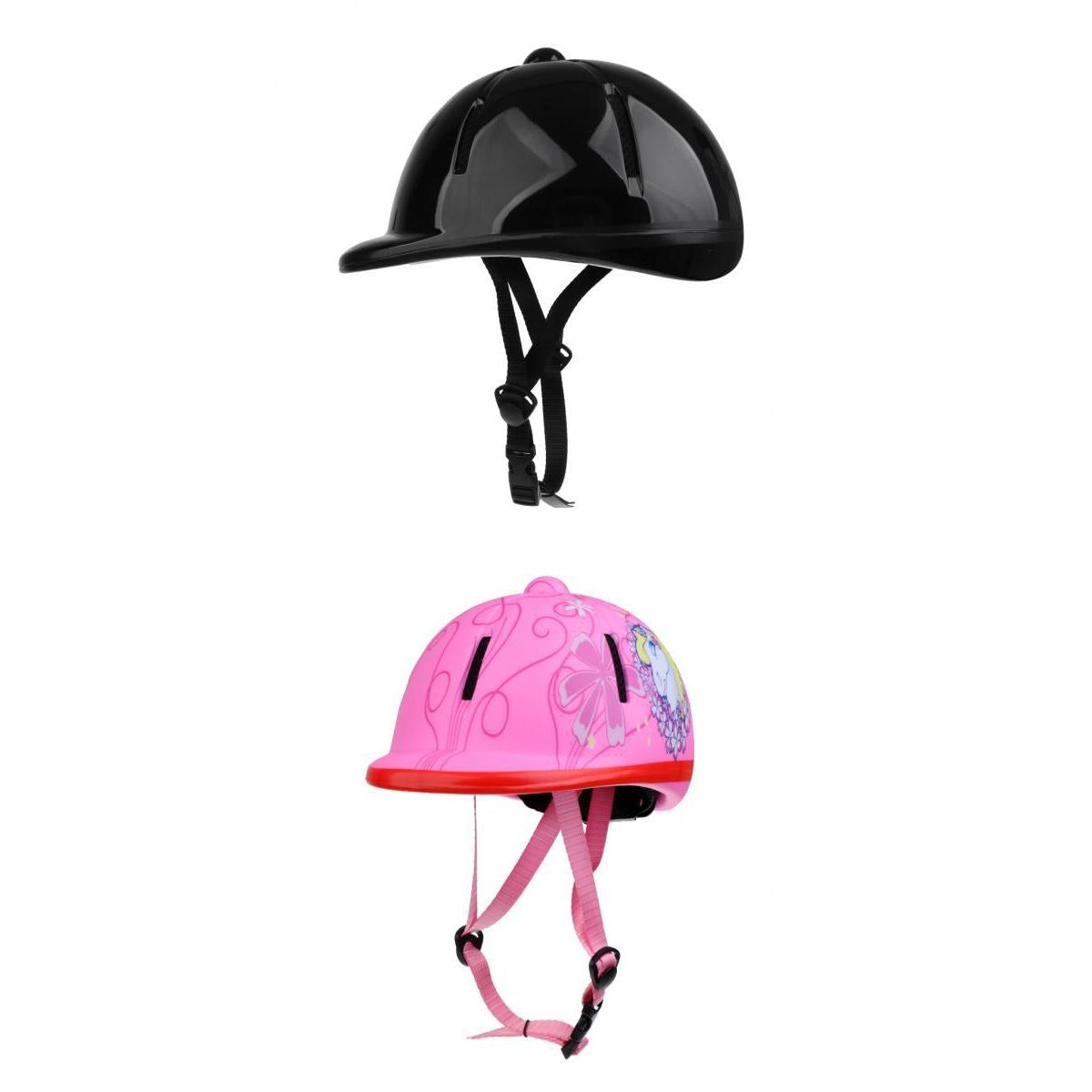 2Pc Kids Adjustable Horse Riding Hat/Helmet Head Protective Gear