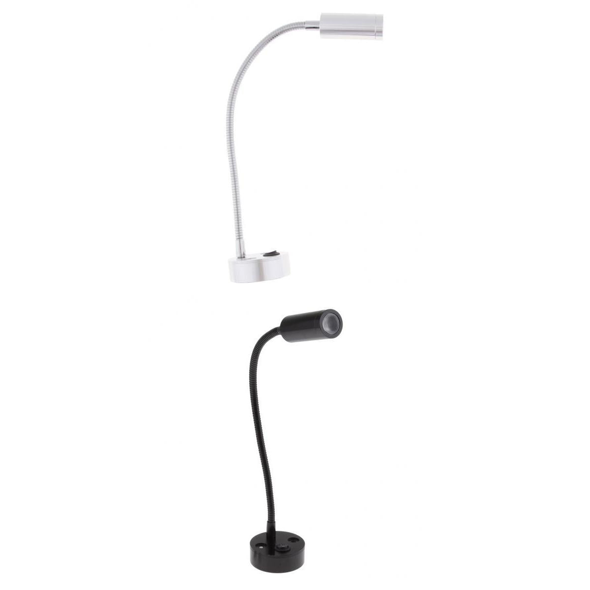 2 Pack RV Boat 12V 3W LED Bedside Reading Light Wall Surface Mount