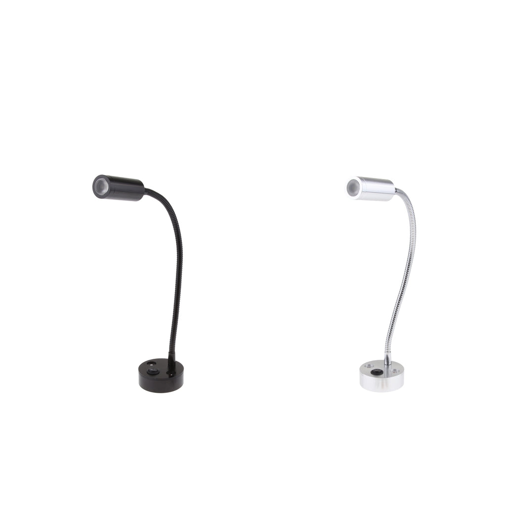 2 Pack RV Boat 12V 3W LED Bedside Reading Light Wall Surface Mount