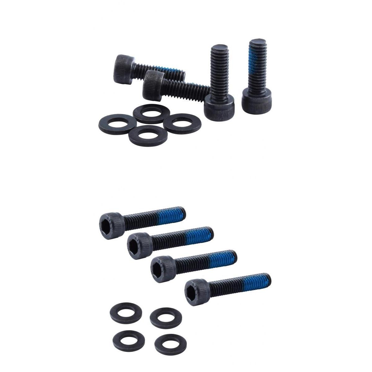 8 Pieces Bike Disc Brake Mount Adapter Steel Screws with Washers