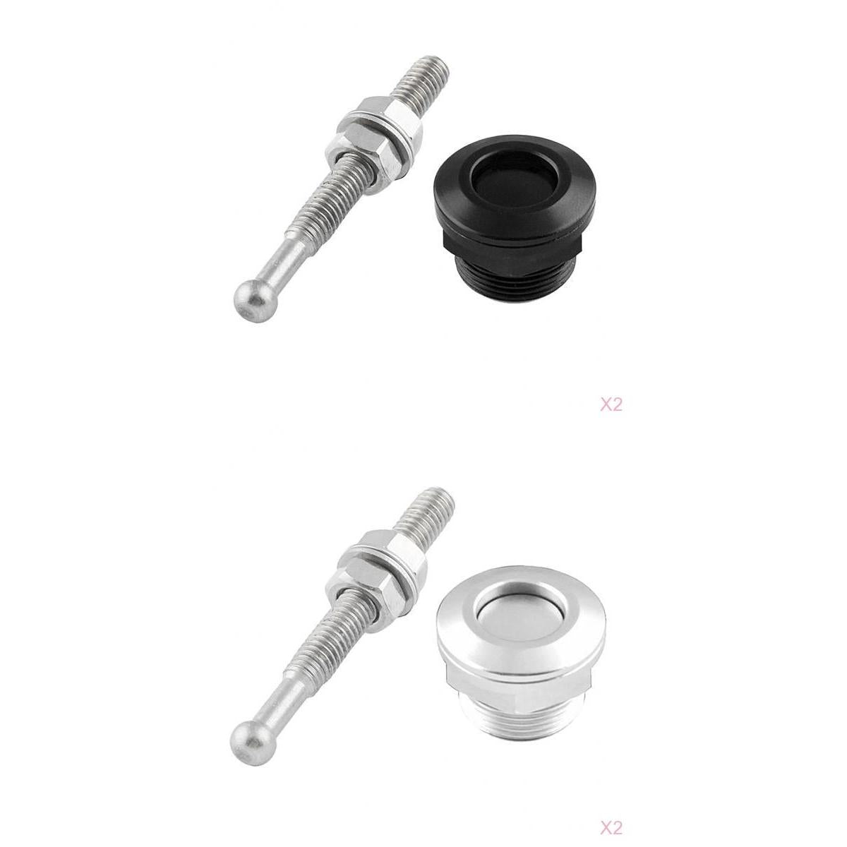 4Pcs 22mm Push Button Quick Release Bonnet Hood Pins Lock Latch Universal