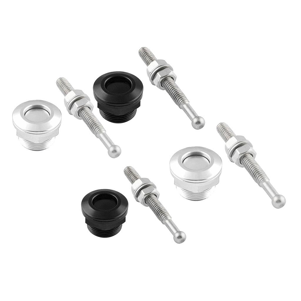 4Pcs 22mm Push Button Quick Release Bonnet Hood Pins Lock Latch Universal