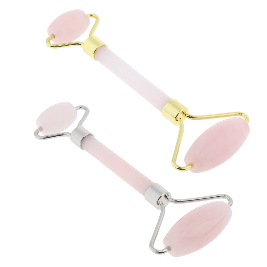 2X Anti-Aging Crystal Jade Rollers f Face Gua Sha Scraping Tool Body Massage