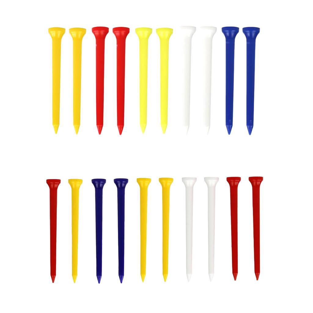 20Pcs Premium Plastic Golf Tees Crown Claw Tee Replacement Assorted