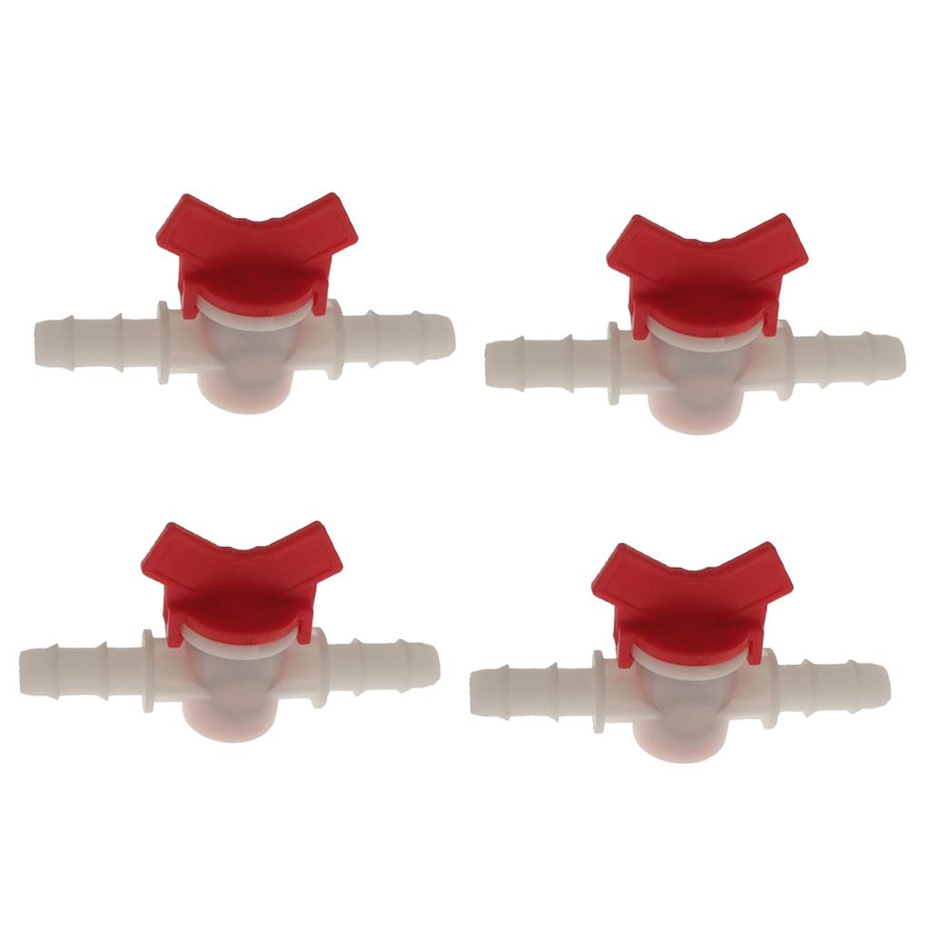4PCS Flow Regulator Water Pump Straight Valve DIY Water Flow Switch 10mm