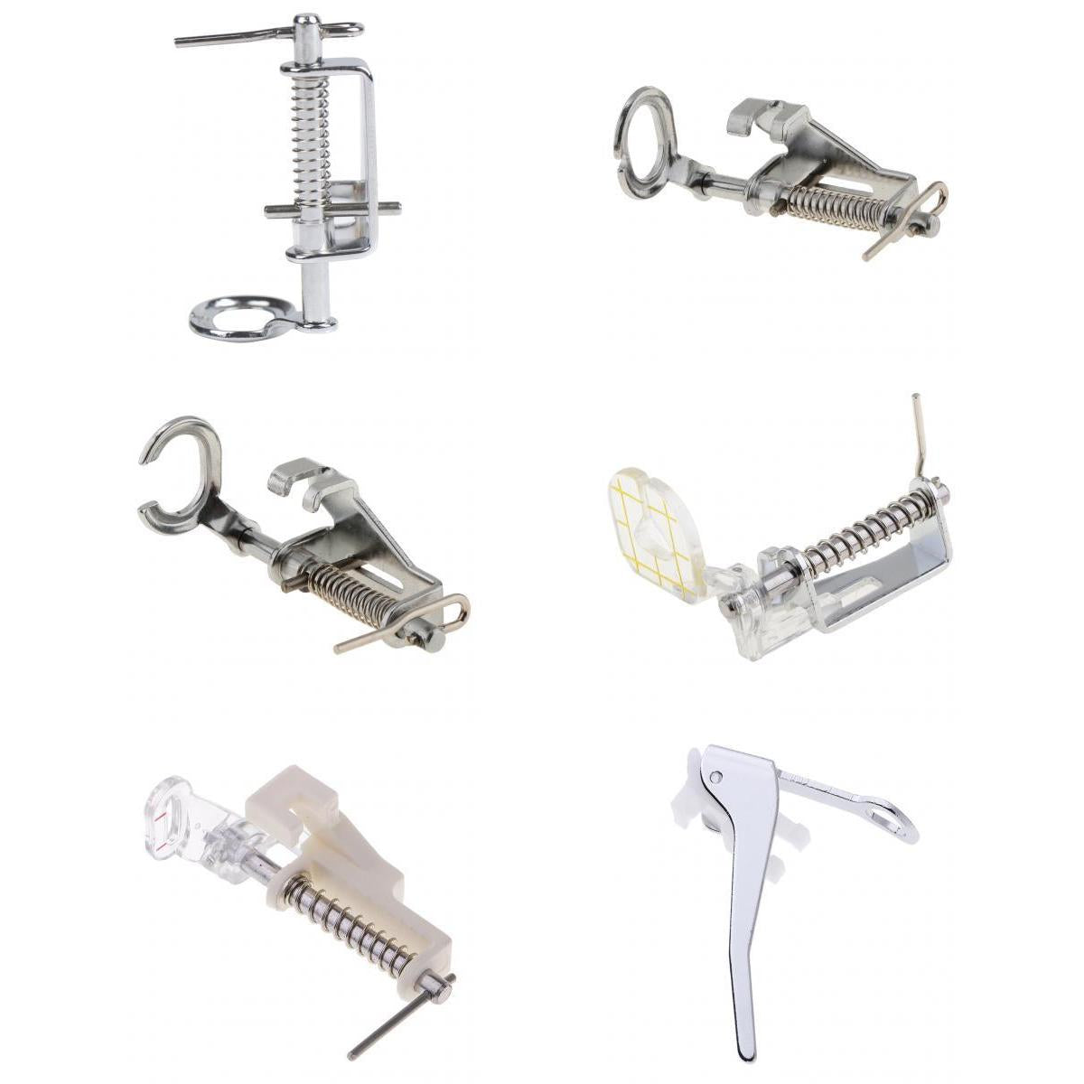 6x Metal Free Motion Darning Presser Foot for Brother Singer Sewing Machine