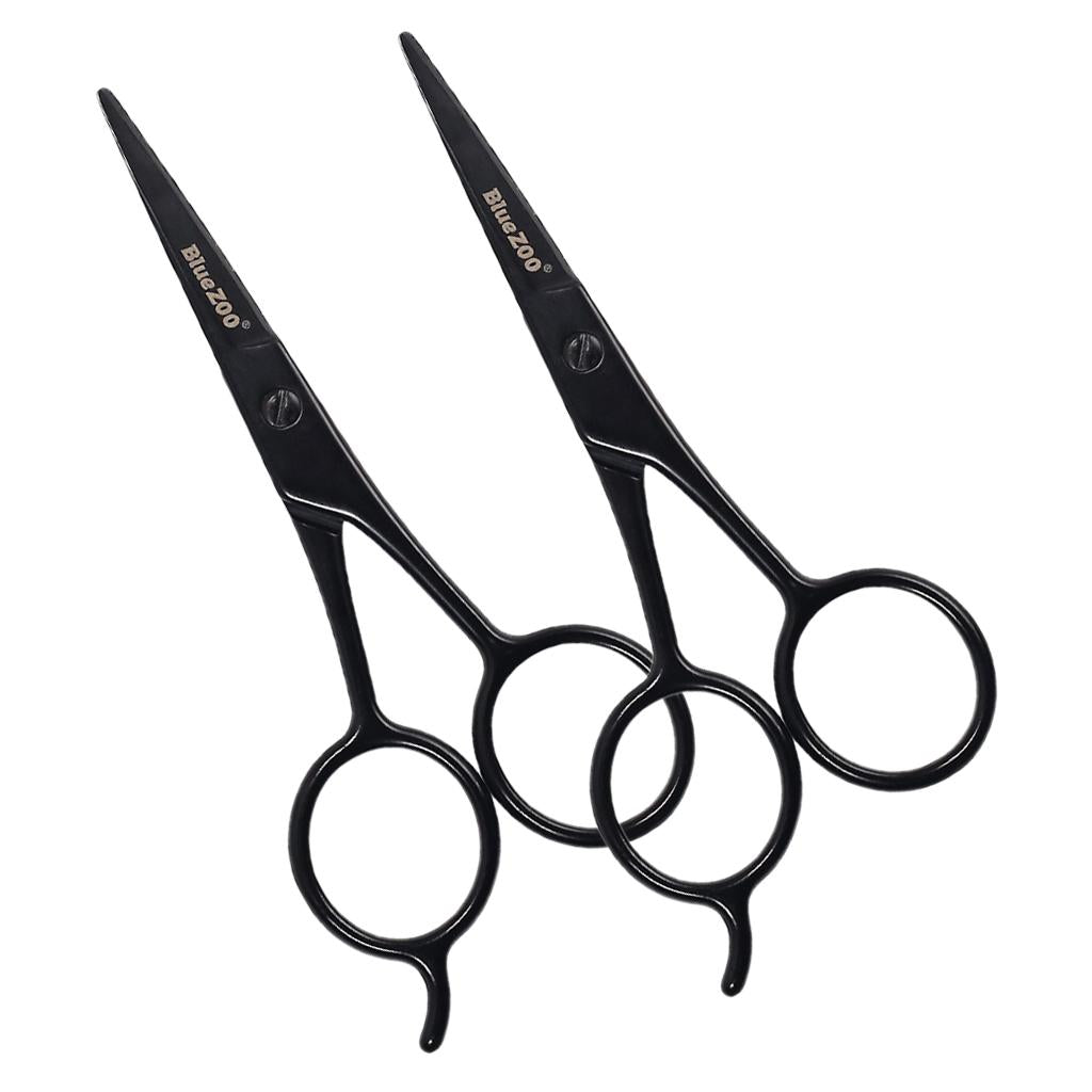 2X Stainless Beauty Beard Mustache Eyebrow Nose Trimming Scissor Clippers