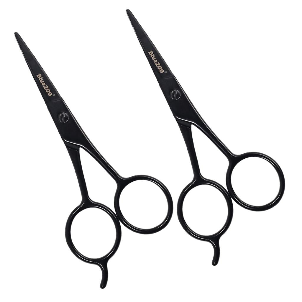 2X Stainless Beauty Beard Mustache Eyebrow Nose Trimming Scissor Clippers