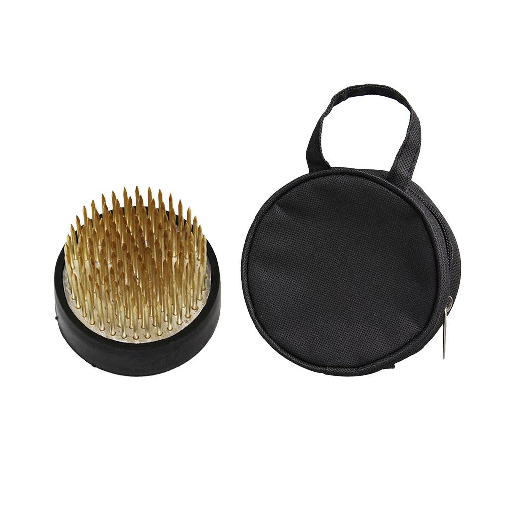 5cm Round Ikebana Kenzan Flower Frog Rubber Base with Storage Bag