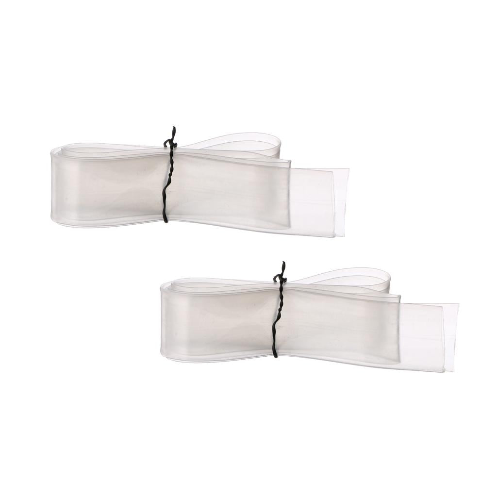 2xClear Transparent Heat Shrink Tube Wrap Cable Wire Sleeve 2.5cm x 1m