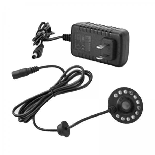 2xMini Mist Fogger Mister with Colorful Lights US 110V Plug Black for Aquarium