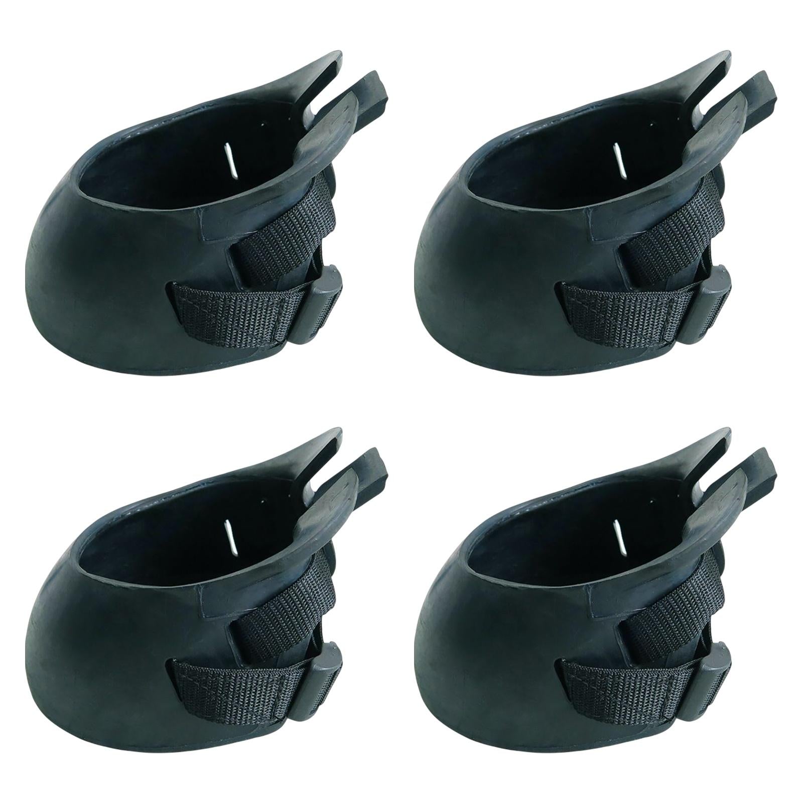 4x Horse Hoof Boots Outdoor Durable Horses Protection Training Riding Parts