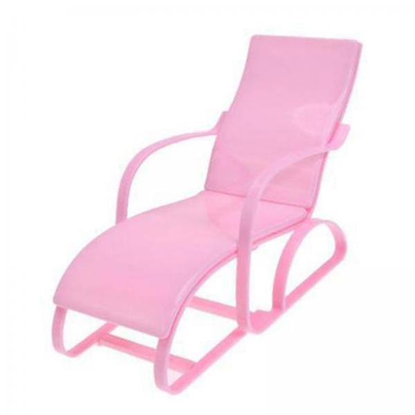 2x1/6 Mini Dollhouse Chair Furniture Model Unassembled Home Decoration DIY Pink