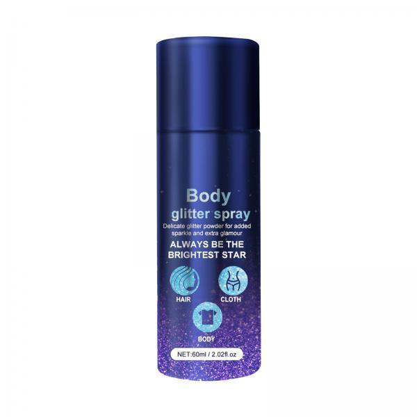 2xBody Glitter Spray Quick Drying Body Shiny Spray for Festival Rave Nightclub