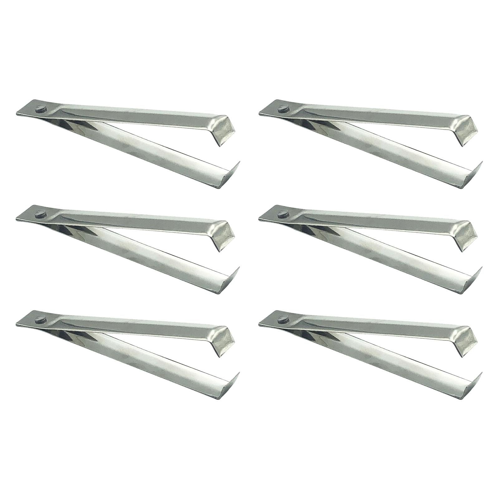 6Pcs fishes Bone Tweezers Set Garlic Tweezer Steel Practical Gadgets