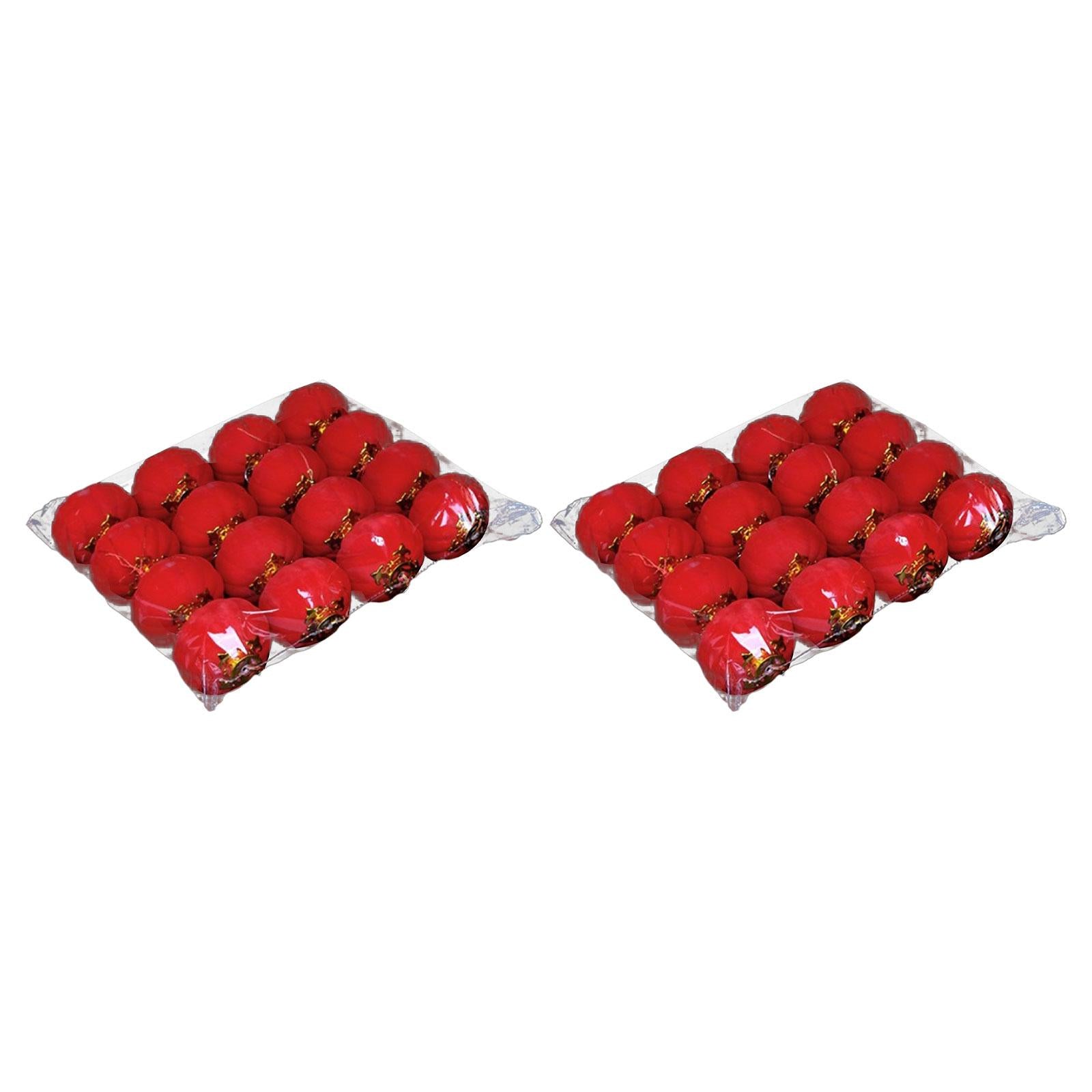 2 Pack 16x Chinese Red Lantern Decoration Pendant for Lantern Festival