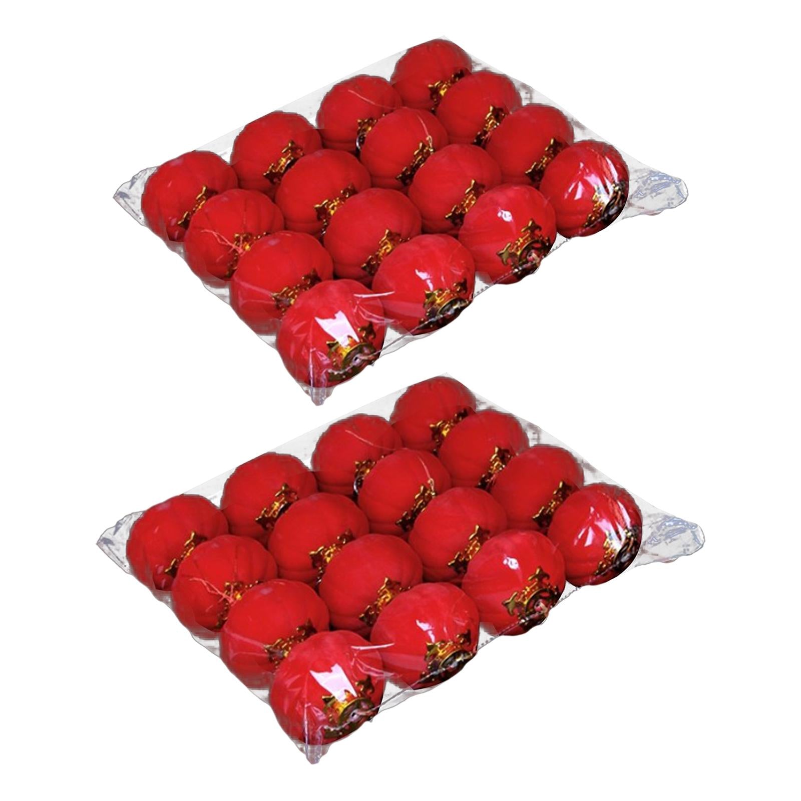 2 Pack 16x Chinese Red Lantern Traditional Pendant for Spring Festival
