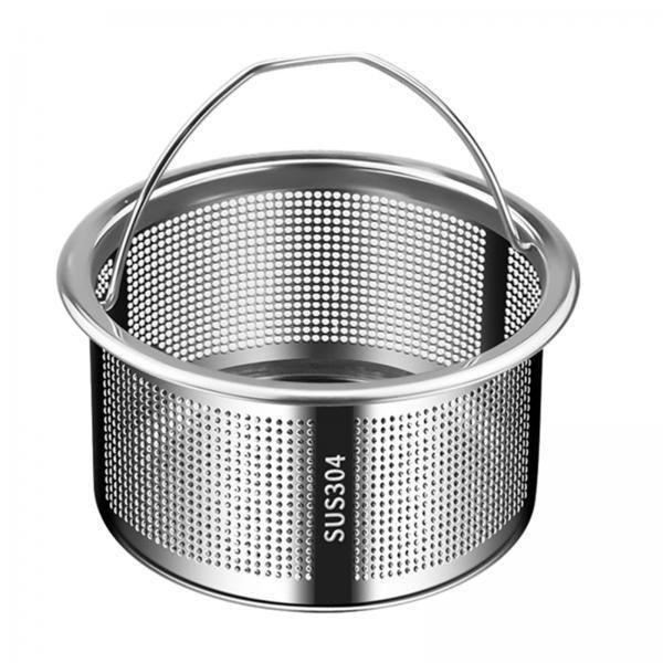 2xKitchen Sink Strainer Drain Strainer with Handle for RV Restaurant Household 304 Steel height 4cm
