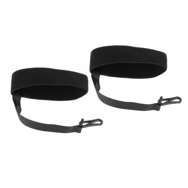 2x2Pcs Ski Glove Wrist Strap Adult Sport Glove Safety Strap for Outdoor Skiing Black