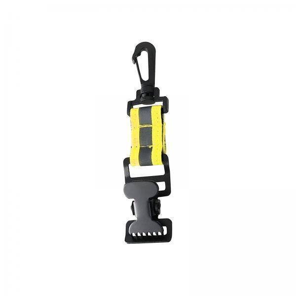 2xFirefighter Glove Strap Turnout Gear Durable Portable Nylon Work Glove Strap Plastic Single Clip