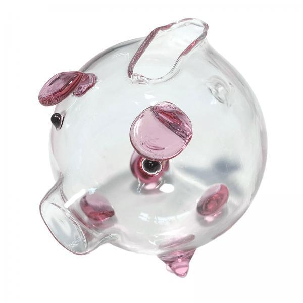 2xPiggy Bank Pig Statue Ornament Festival Gift Money Saving Box for Adult Kids
