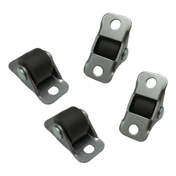 2x4Pcs Small Wheel Castors Fixed Castor Wheels for Workbench Shelves Cupboard