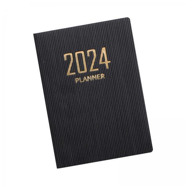 4xSchedule Notebook Monthly Planner Appointment Calendar Diary Journal Durable Black