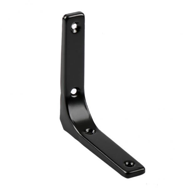 3xHeavy Duty Shelf Bracket Wall Hanging Shelve L Shaped Brackets Black 4Inch