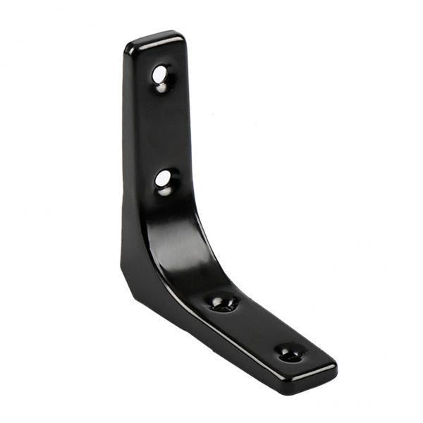 2xHeavy Duty Shelf Bracket Wall Hanging Shelve L Shaped Brackets Black 3Inch