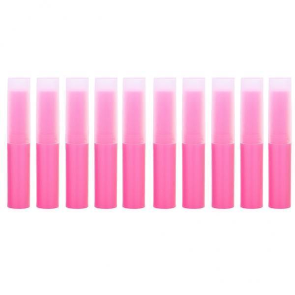 4x10Pcs Empty Lipstick Tubes Lip Balm Containers DIY Makeup Tools Pink