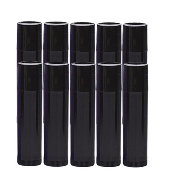 4x10x 5G Empty Lipstick Tubes Refillable Lip Gloss Balm Bottles Vials Black