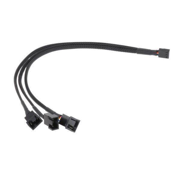 4x4 Pin PWM Splitter Cable Fan Power Connector 1 to 3 Way for CPU Cooling Fans