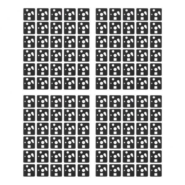 4x120 Pieces Keyboard Switch Pads Parts Universal for Hot Swappable Keyboard Style B PE