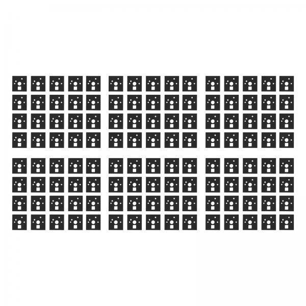 4x120 Pieces Keyboard Switch Pads Parts Universal for Hot Swappable Keyboard Style A PE
