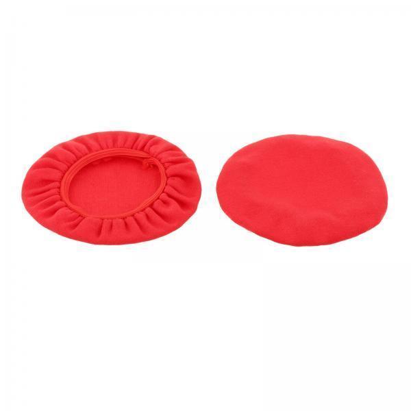 2xHeadphone Covers Universal Durable Washable for Headsets 10cm  red