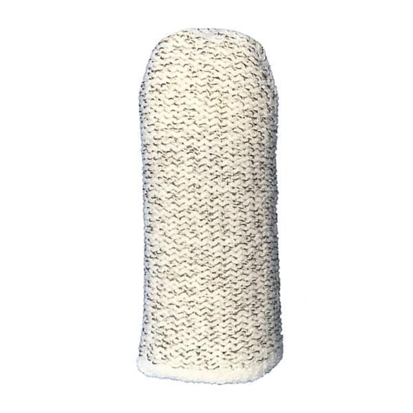 2xPortable Finger Sleeve Sweat Proof Gaming Finger Gloves Silver Fiber White