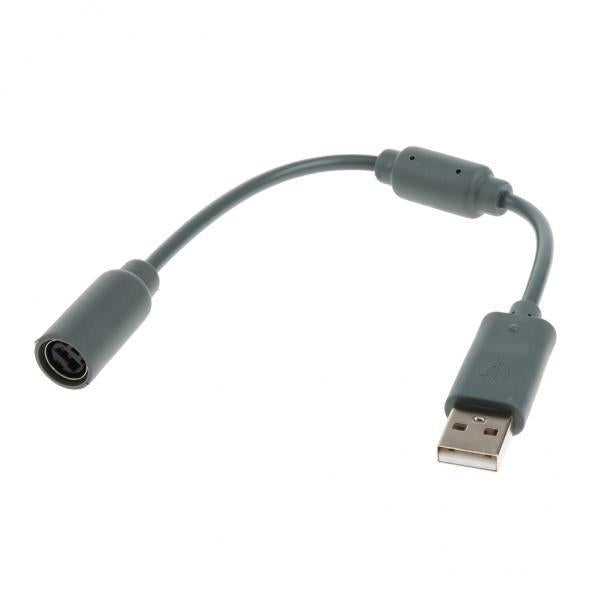2xGamepad USB Converter Adapter Cable for Microsoft  360 Controller Grey