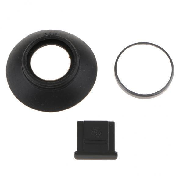 2xCamera Viewfinder Eyecup Eyepiece with Hot Shoe Cover for Nikon D850/D500