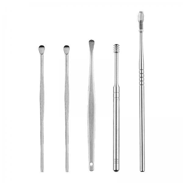 4x5x Earwax Remover Tool Stainless Steel Safely and Gently Earwax Cleaner Tool