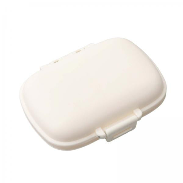 4xWeekly Pills Box Reminder Daily Pill Keeper Durable Mini Storage Case 8 Grid white