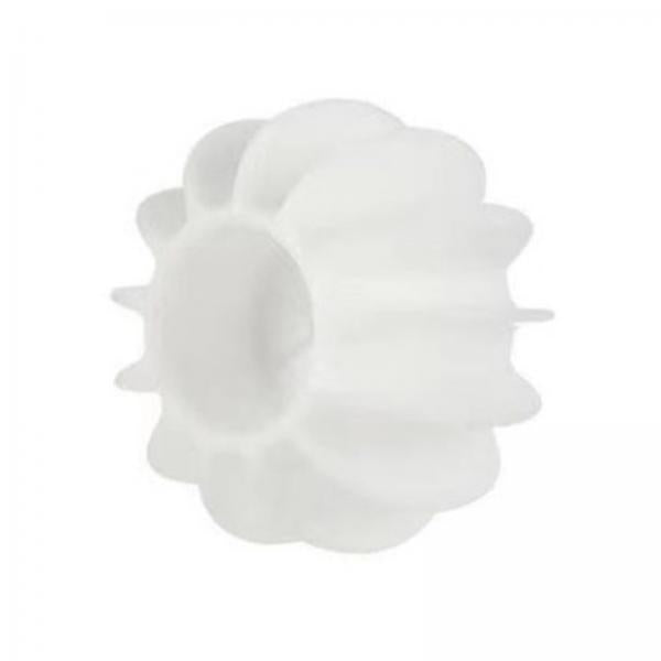 4xSilicone Dryer Ball Cleaning Tool Mini Compact Reusable Soft Fabric Softener White L