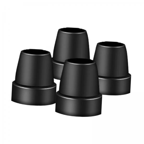 3x4x Cane Rubber Tips Wide Heavy Duty Support Cane Tip for Hiking Sticks Canes
